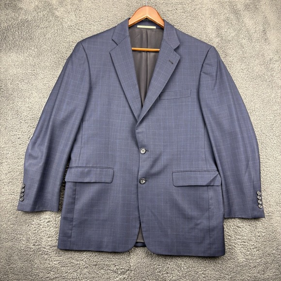 Vintage Burberry London Jacket Men 40 Reg Kensington Wool Sport Coat Made In USA